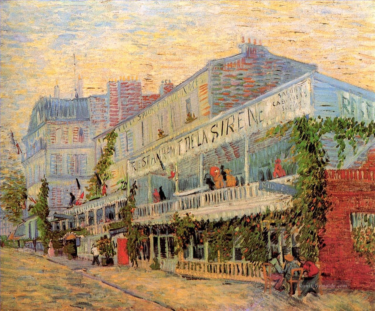 Restaurant de la Sirene bei Asnieres Vincent van Gogh Ölgemälde